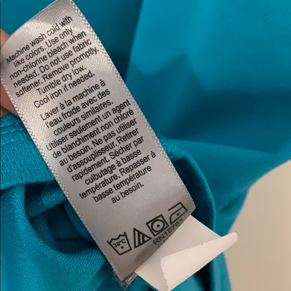 Champion turquoise DuoDry women’s Gym Blouse shirt - Picture 9 of 12